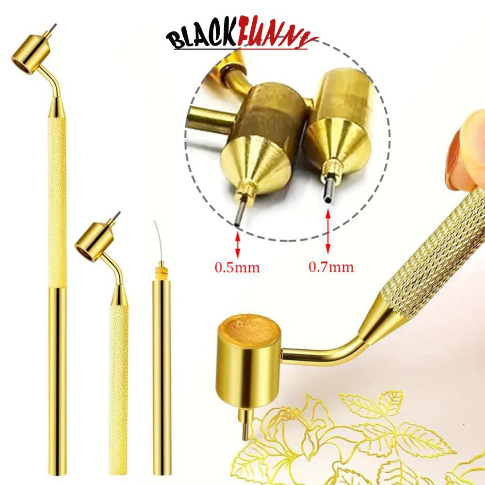 BLACKFUNNY 1 ชิ้นรถซ่อมรอยขีดข่วนปากการายละเอียด Fine Line Fluid ปากกา Writer Paint Applicator ปากกา