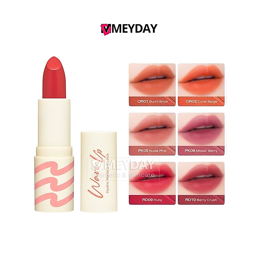 Cute Press Wave Up Hydro Matte Lipstick คิวท์เพรส เวฟ อัพ ไฮโดร แมทท์ ลิปสติก 3.7g