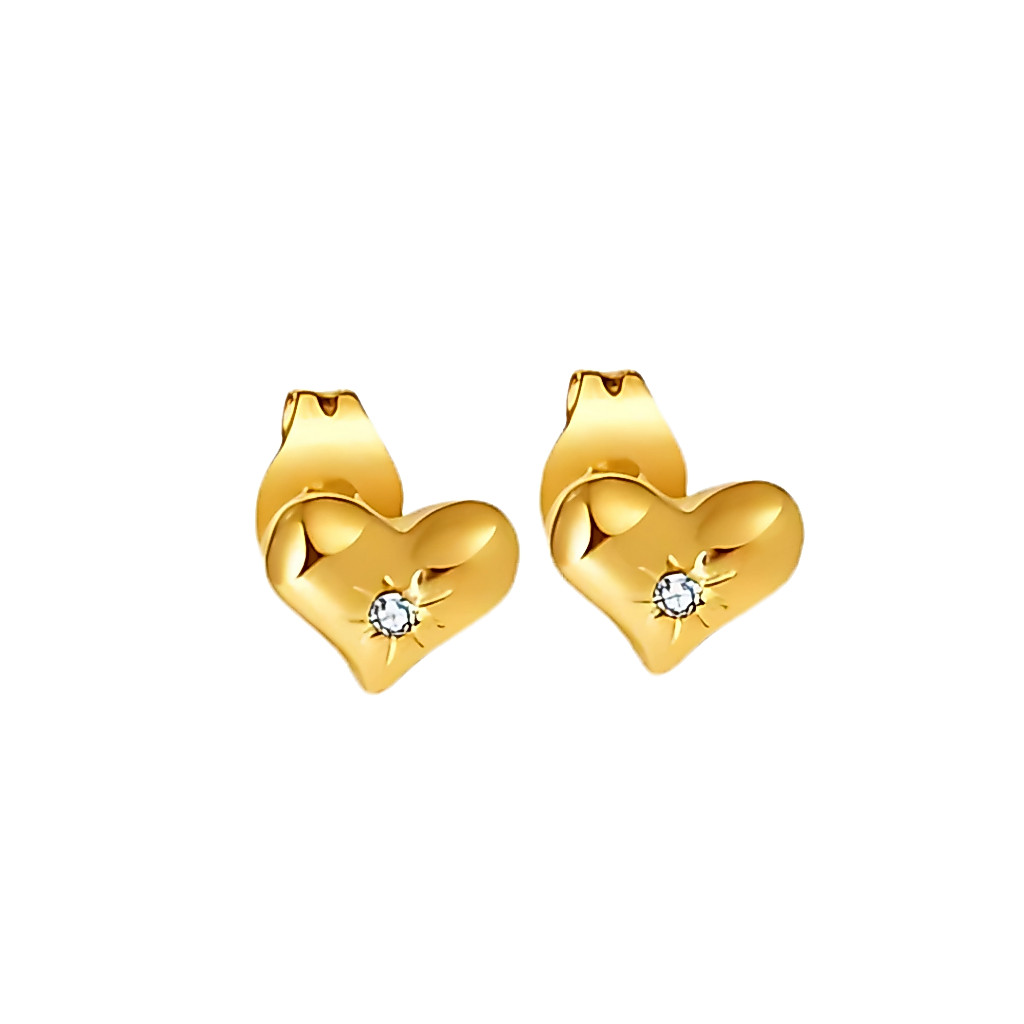 [ RM88 เท่านั้น + RM5 VOUCHER ] CELOVIS Marika Heart พร้อมต่างหู Cubic Zirconia Inlay