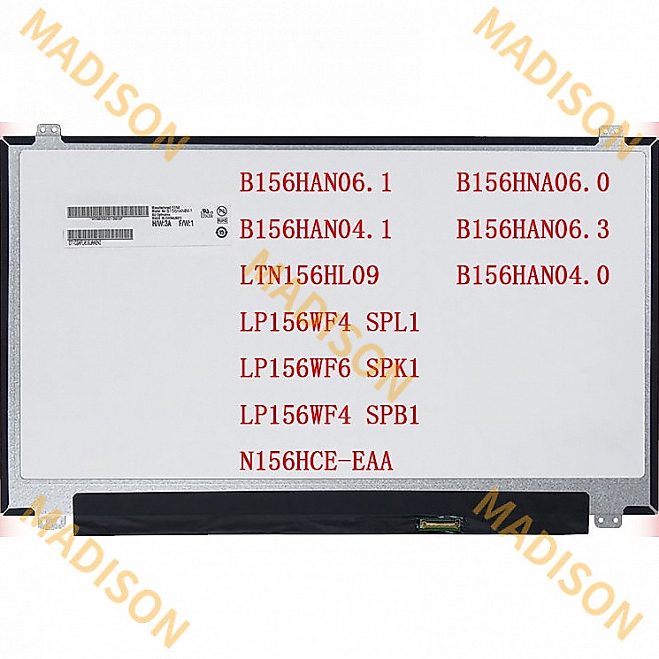 15.6 นิ้ว 30 พิน b156han06.1 b156han04.1 ltn156hl09 lp156wf4 Spl1 lp156wf6 spk1 N156HCE-EAA LCD lp15
