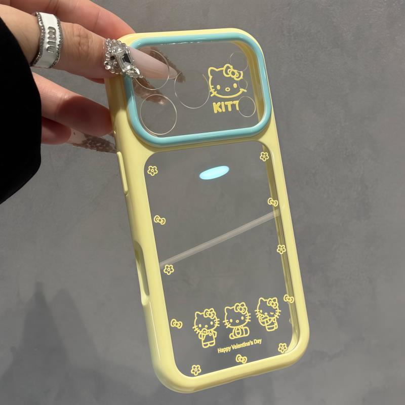 เคสโทรศัพท์ เหมาะสําหรับ iPhone 11 12 13 14 15 16 17 Pro max Plus Air t Cat Contrast Color Shock-proof Shock-proof เคสป้องกันรวมทุกอย่างกรณี XKZK