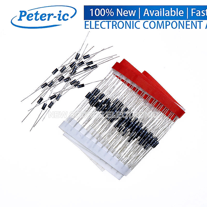 (50 ชิ้น) 1N4007,4007,DO-41 Rectifier Diode คุณภาพสูง 1N4001,1N4002,1N4003,