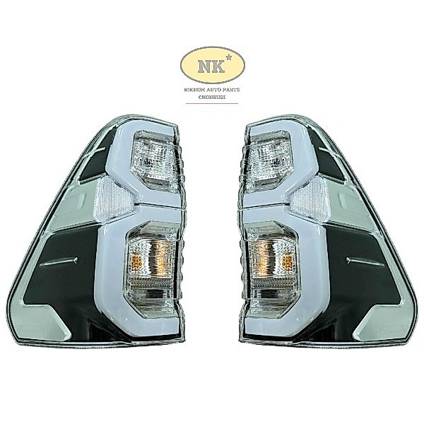 ไฟท้าย โตโยต้า รีโว่ ปี 15'-25' **โคมแต่งสีขาว LED** / Toyota REVO Rocco 15'-25' LED