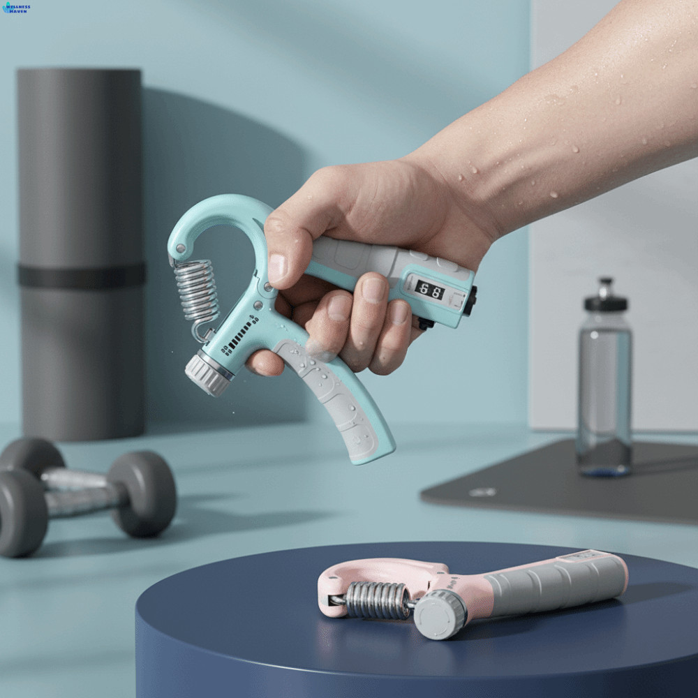 WELLNESSHAVEN Forearm Strengthener, พร้อมเคาน์เตอร์ความต้านทาน Hand Grip Trainer, ปรับ Hand Grip ปรั