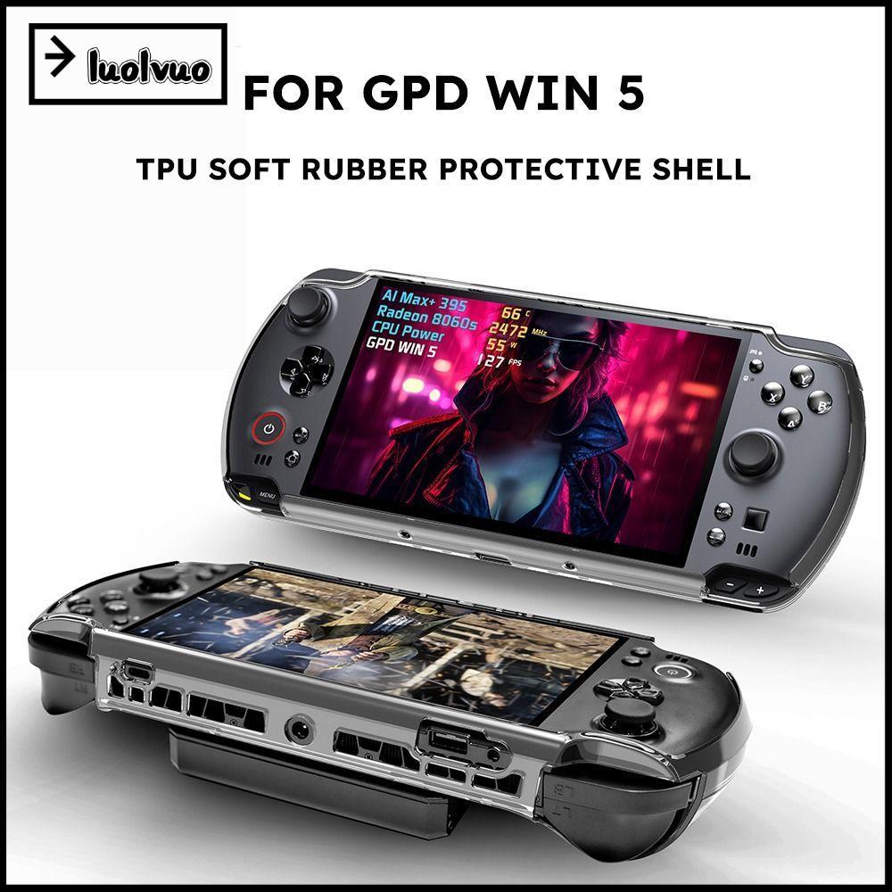LUOLVUO Gaming Handhelds ป้องกัน, กันน้ําวัสดุนุ่มเกมคอนโซล, Anti Drop Ergonomics เคสกันกระแทกสําหรั