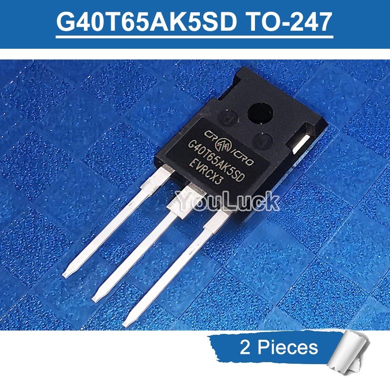 2 ชิ้น G40T65AK5SD CRG40T65AK5SD TO-247 40A/650V IGBT ทรานซิสเตอร์ใหม่
