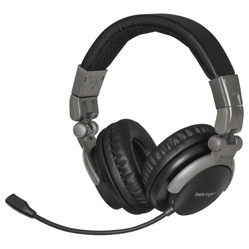 Behringer Bluetooth Wireless Headphones with 40mm Dynamic Drivers and Mic [Includes 3.5mm & 6.3mm Ad