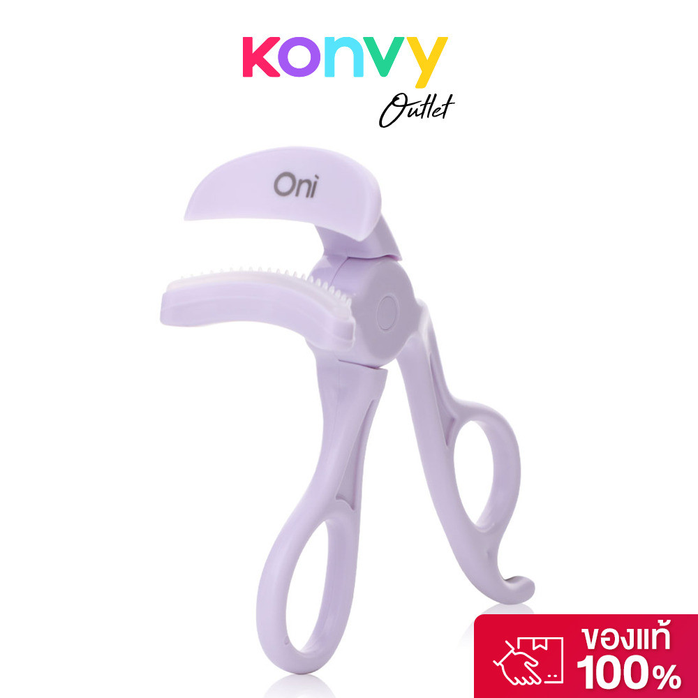 Oni Borderless Eyelash Curler #Purple โอนิ ที่ดัดขนตาแบบมีหวีในตัว สีม่วง.