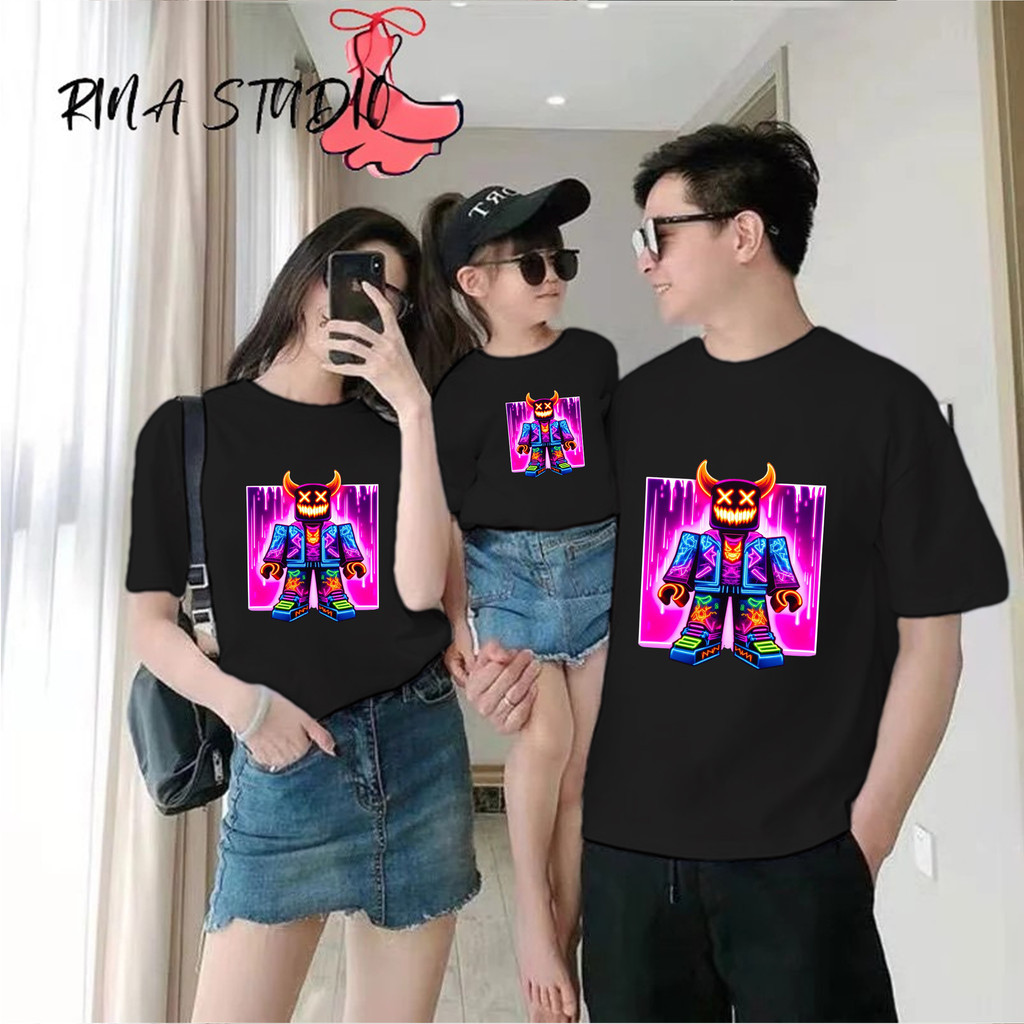 RINA STUDIO Baju เสื้อยืด Roblox ลูกเต๋าตัก, keren