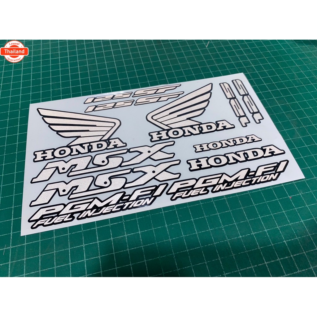 สติ๊กเกอร์ติดรถ รุ่น MSX SF 125SF งานตัดประกอสะท้อนแสง / โฮโลแกรม สติ๊กเกอร์ & ตราสัญลักษณ์ มอเตอร์ไ