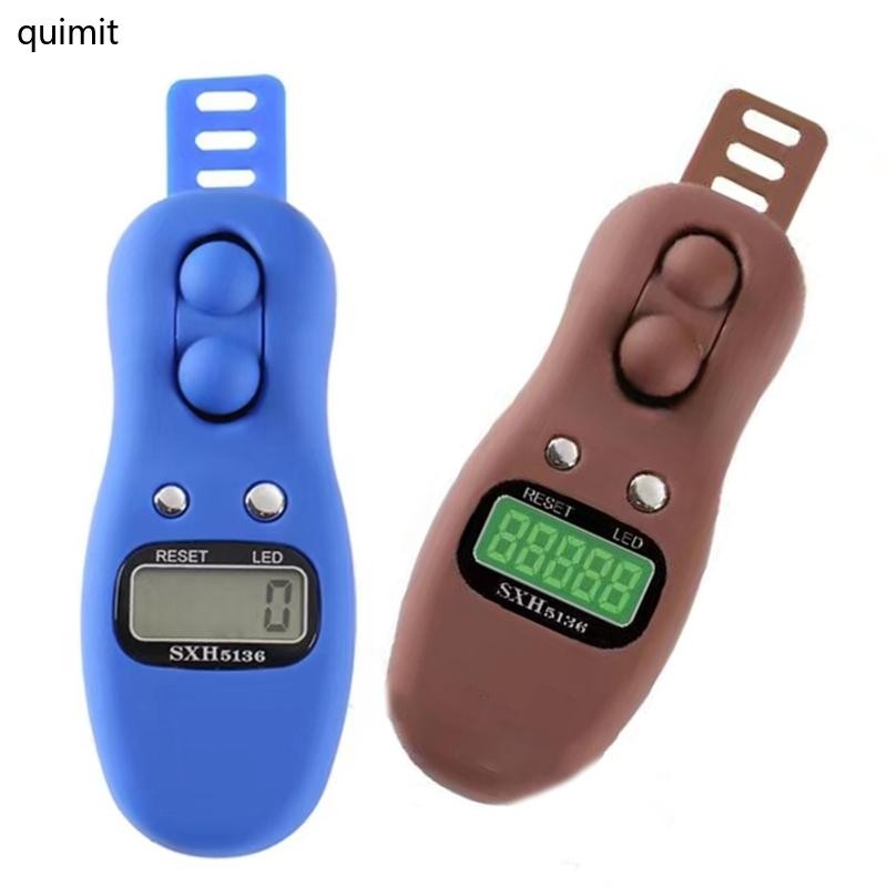 QUIM Tally Counter Clicker พร้อม LED Resettable หมุนลูกปัดอธิษฐาน Tally Counter