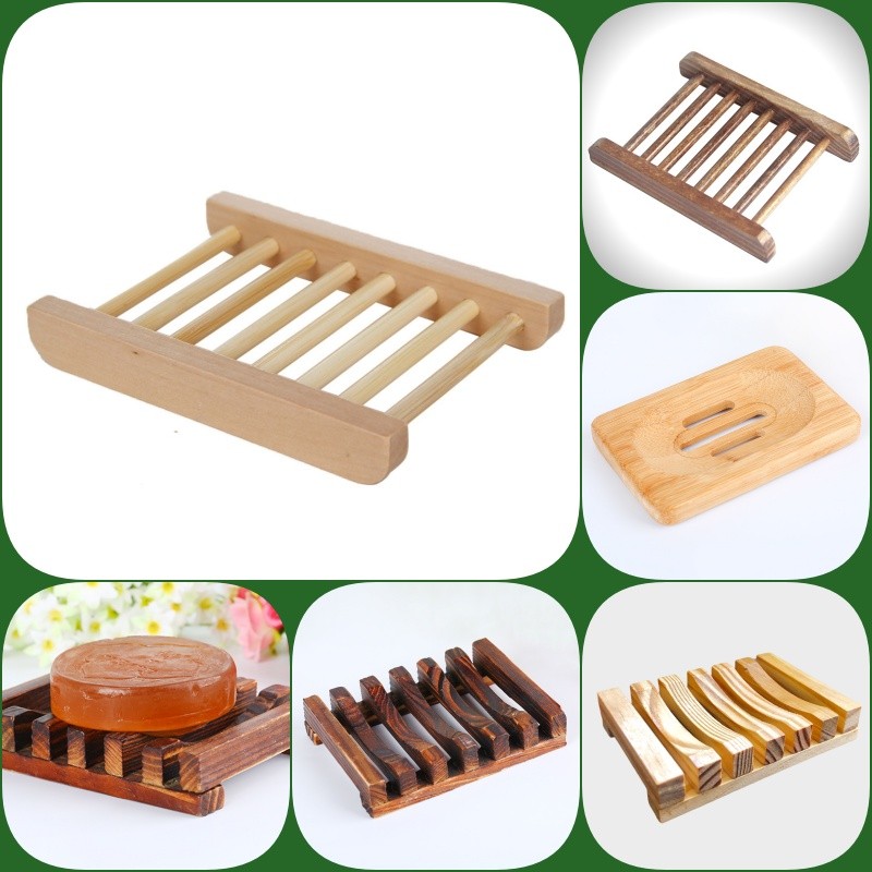 ที่วางสบู่ ทำจากไม้แท้ ที่รองสบู่ Hand Made