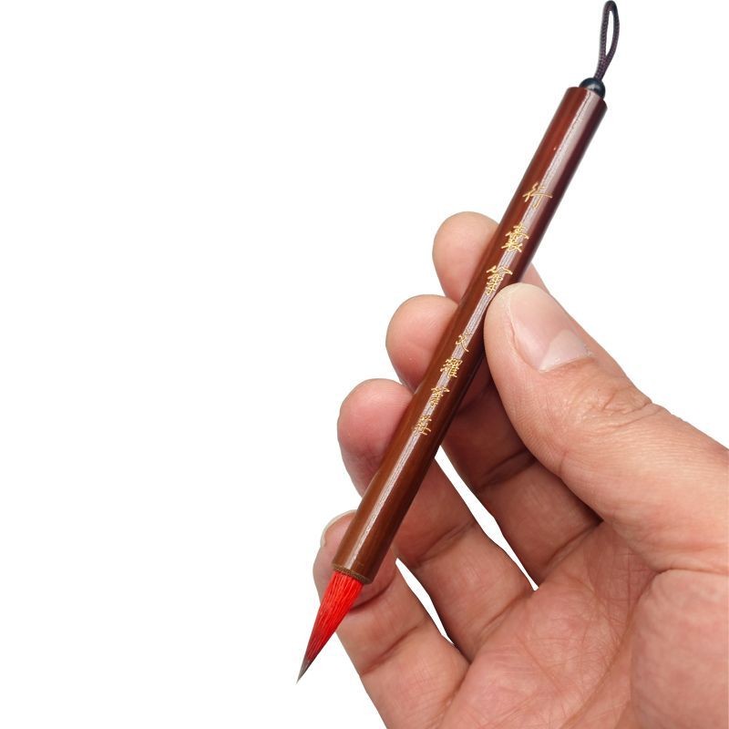 ปากกาพกพาขนาดเล็ก ปากกา ภาพวาดจีนขนาดเล็ก ดอกไม้นก สายสีขาว ปากกาพกพาขนาดเล็ก ปากกา ปากกา Hong Mao R