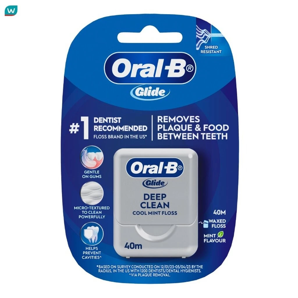 Oral-B ออรัล-บี ไกลด์ ดีพ คลีน ฟลอส คูล มินต์ 40 เมตร ไหมขัดฟัน