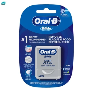 Oral-B ออรัล-บี ไกลด์ ดีพ คลีน ฟลอส คูล มินต์ 40 เมตร ไหมขัดฟัน