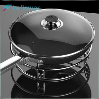 Fireflower หม้อกลม Holde Multi-function Place Firmly อุปกรณ์ครัวหม้อและ Pan ผู้ถือหม้อ Pad สแตนเลส
