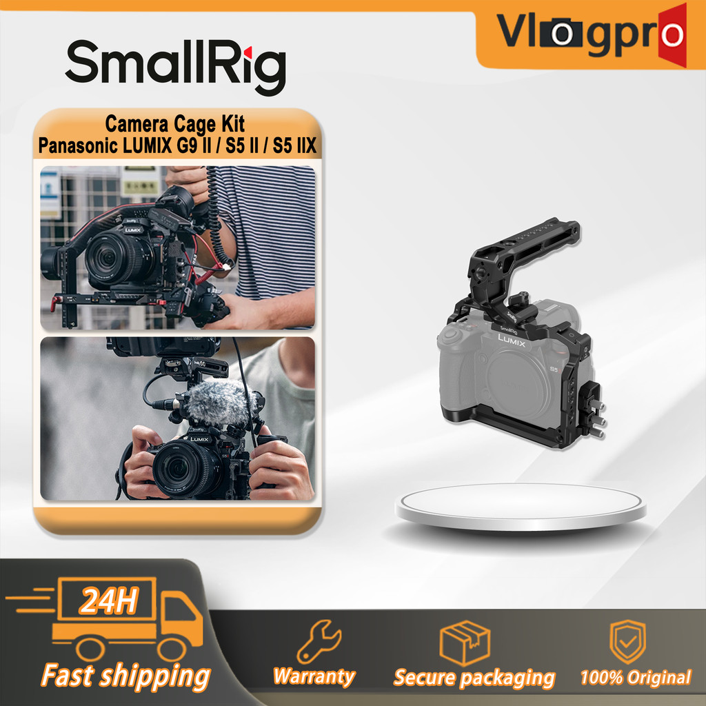 SMALLRIG SmallRigBlack MambaCage Kit สําหรับกล้อง Panasonic LUMIX G9 II/S5 II/S5 IIX -4024