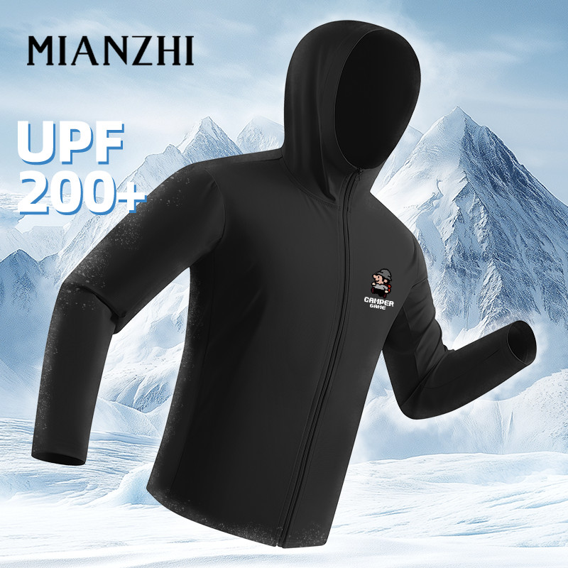 MIANZHI เสื้อฮู้ดกันยูวี UPF200+ กันร้อน+กันแดด ▶️ เนื้อผ้าโพลิเมอร์ยืดหยุ่น ✔️ ระบายอากาศ 35% ขึ้น!