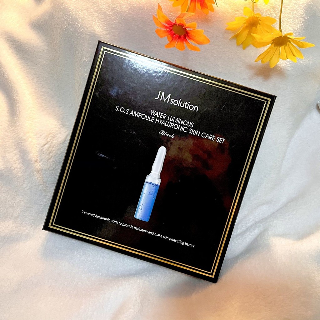7-30-19 เกาหลี JMsolution First Aid Water Nourishing Hyaluronic Acid Water Lotion Care Set Hydrating