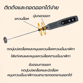 bedsure เครื่องตีฟองนมไฟฟ้า USBชาร์ต ปรับได้ 5 ระดับความเร็ว โฟมเนื้อละเอียด ถอดออกได้และซัก ใช้สำหรับคน ตีฟองกาแฟและนม