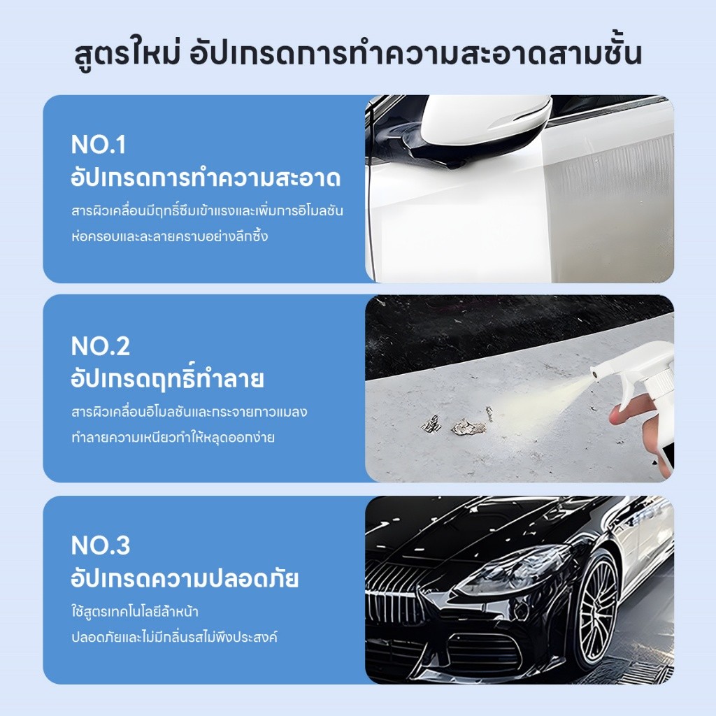 น้ำยาทำความสะอาดอเนกประสงค์ น้ำยาล้างเครื่องยนต์ไม่ต้องล้างน้ำล้าง​น้ำมัน​เครื่องคราบจารบีดินโคลน คราบสกปรก​ในครัวเรือน​ ราคา ถูกที่สุด ดีลบีเคเค แกลเลอรีภาพที่ 9