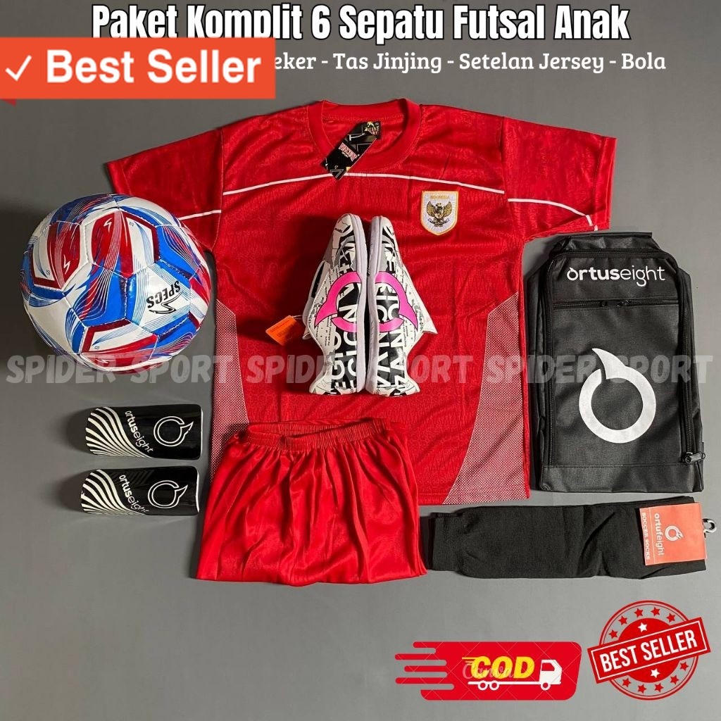 ORTUSEIGHT LEGION V4 KIDS FUTSAL รองเท้าแพคเกจที่สมบูรณ์พร้อม BONUS BALL / Cool Kids Futsal รองเท้า