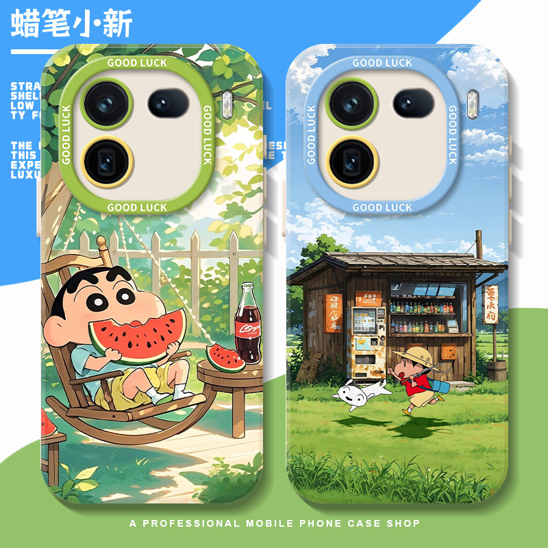 ฤดูร้อน Shin-Chan เหมาะสําหรับ iQOOneo10Pro + เคสโทรศัพท์ z9turbo OnePlus 13T Crayon 12 สไตล์ใหม่ 11