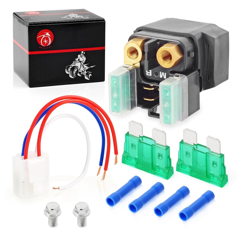 รีเลย์โซลินอยด์สตาร์ทเตอร์ MB และปลั๊กสําหรับ Yamaha YFZ450 YFZ-R1 YFZ-R6 FZS1000 FZ8 XV1700 FJR1300