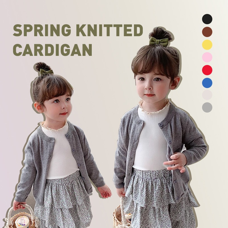 [กรุงเทพฯ จัดส่ง] แจ็คเก็ตแฟชั่นเด็กสีเรียบ แขนยาว เหมาะสำหรับวันอากาศเย็นของสาวๆ - รูปที่ 4