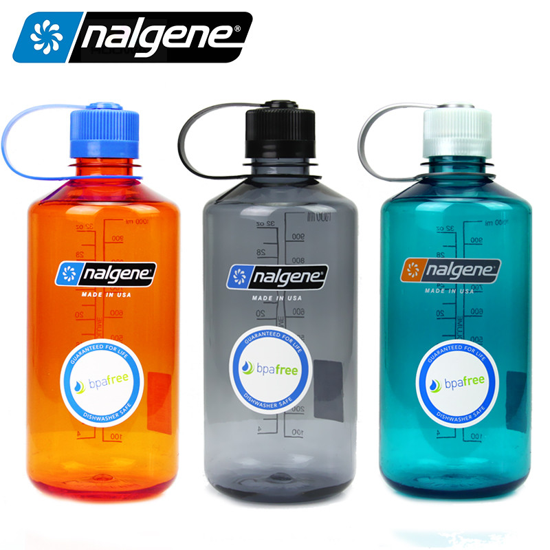 American Original nalgene Le Gene กีฬากลางแจ้งปากแคบ 1L Space Cup ปลอดสารพิษไม่มี BPA ขวดน้ําขวดน้ํา