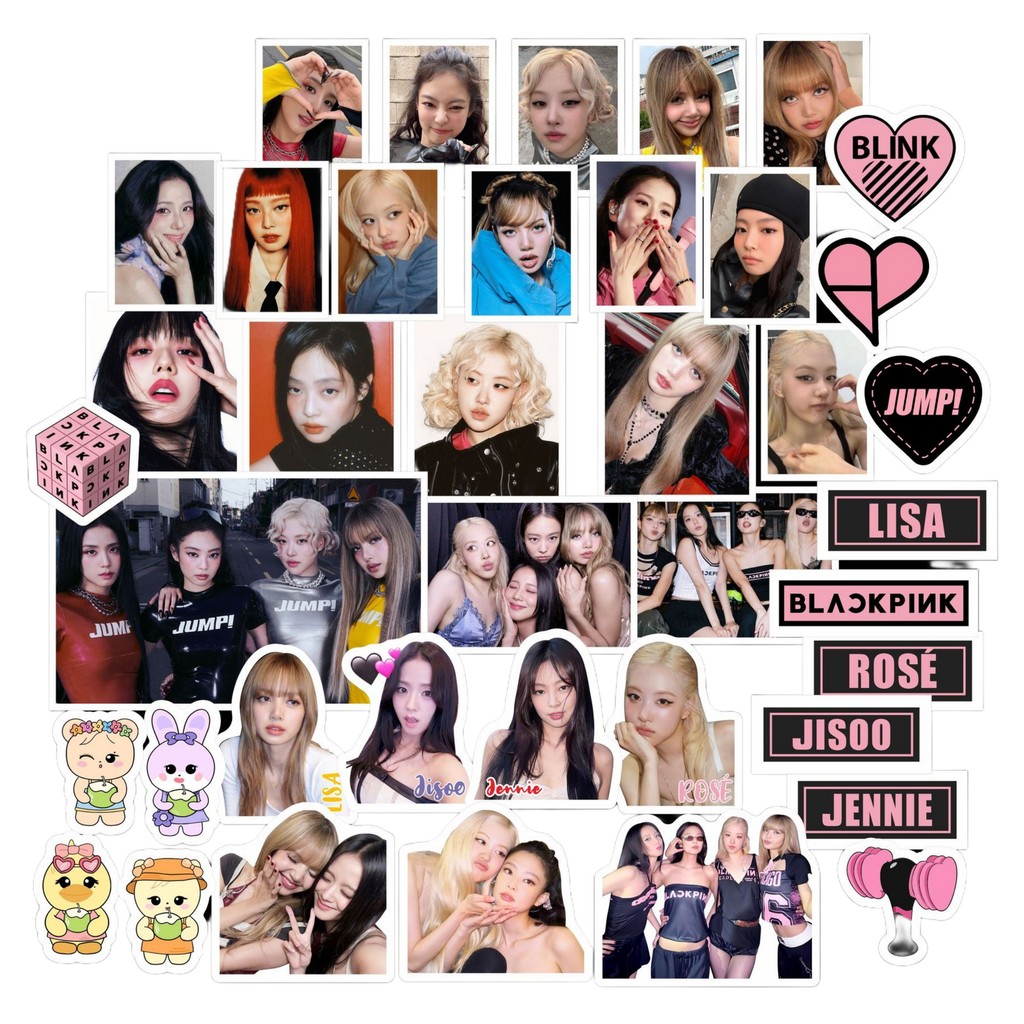 40-200pcs BP WORLD TOUR JUMP อัลบั้ม THE GIRLS DDU-DU Washi เทปสติกเกอร์ภาพ LISA JENNIE ROSE JISOO ก