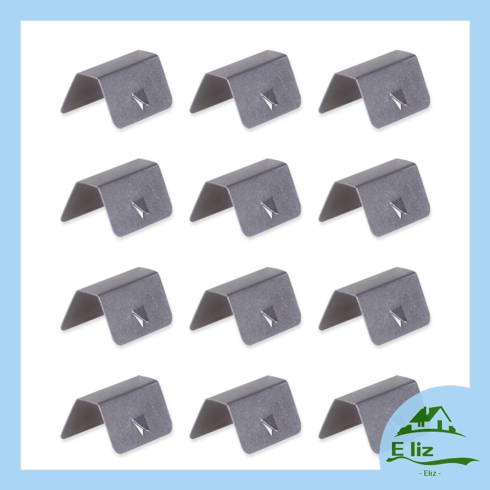 [Elizabeth1.th] 12pcs In Channel Wind Rain Deflectors คลิปสแตนเลสลม Rain Deflector คลิปอุปกรณ์เสริมอ
