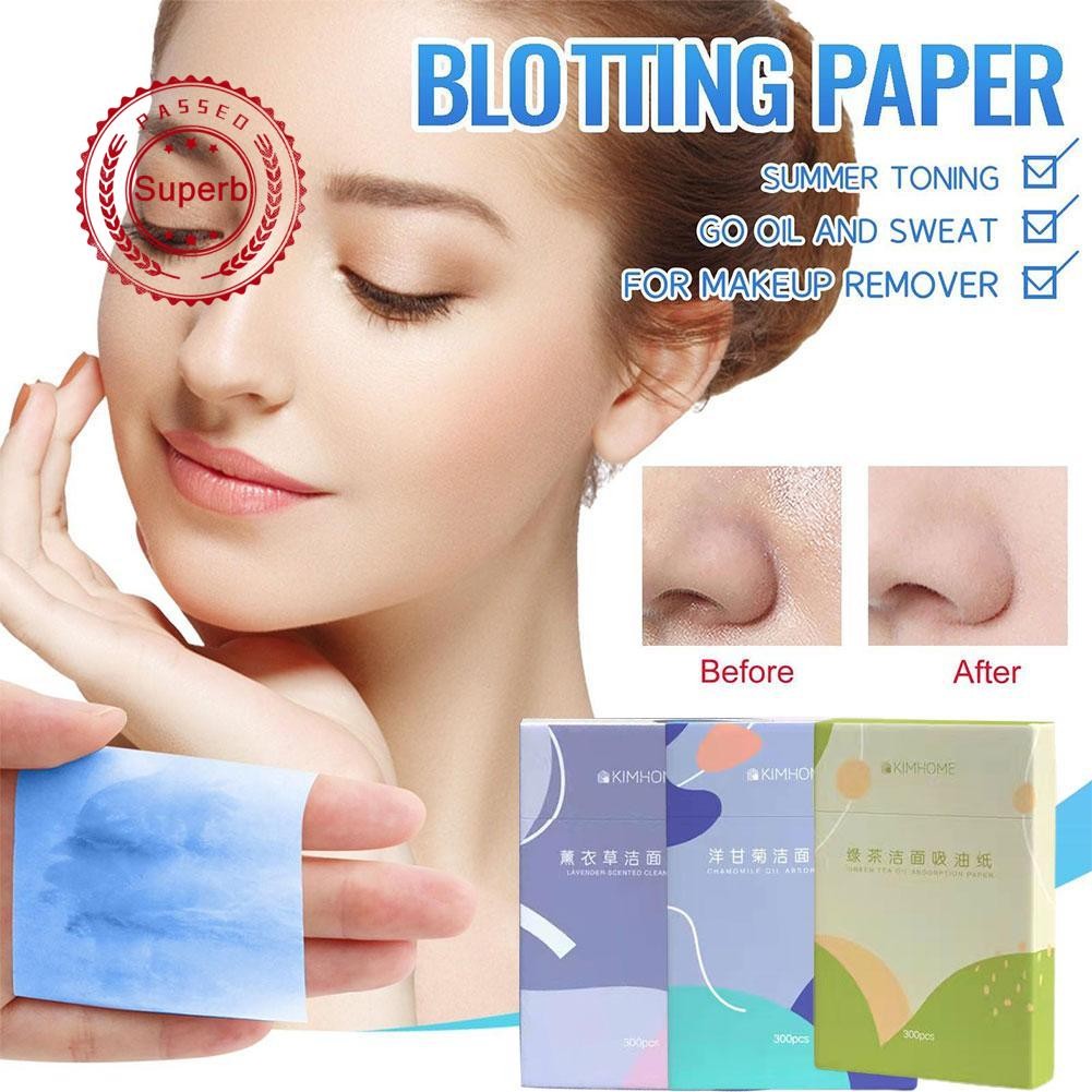 DORAME กระดาษน้ํามันดูดซับน้ํามันชาเขียวธรรมชาติ/พรีเมี่ยม Face Blotting เนื้อเยื่อ W4d8