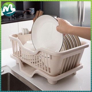 MS Plastic Drainer Holder Kitchen Dish Bowl Plate Drying Utensils Rack Sink Organizer  Storage