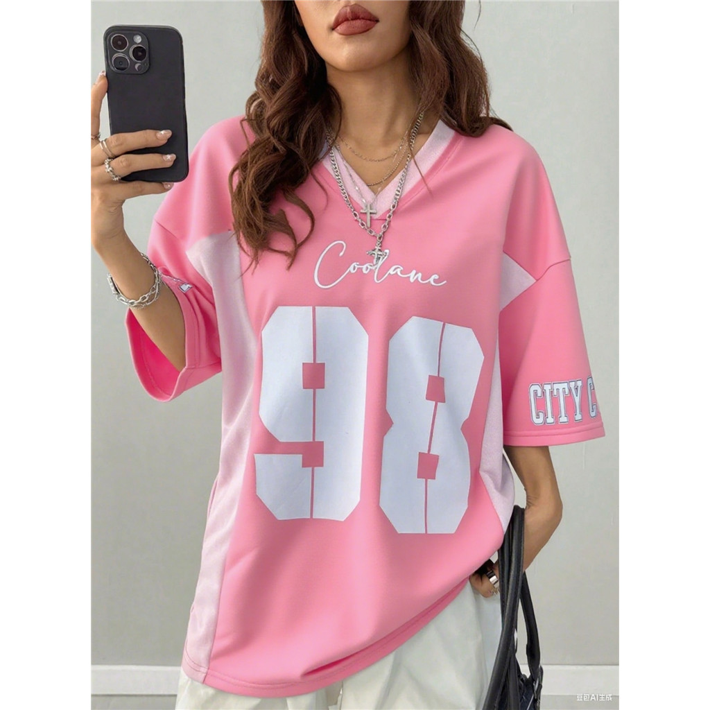 เสื้อยืดแขนสั้นคอกลมดีไซน์ใหม่ สำหรับกิจกรรมกลางแจ้งในฤดูร้อน