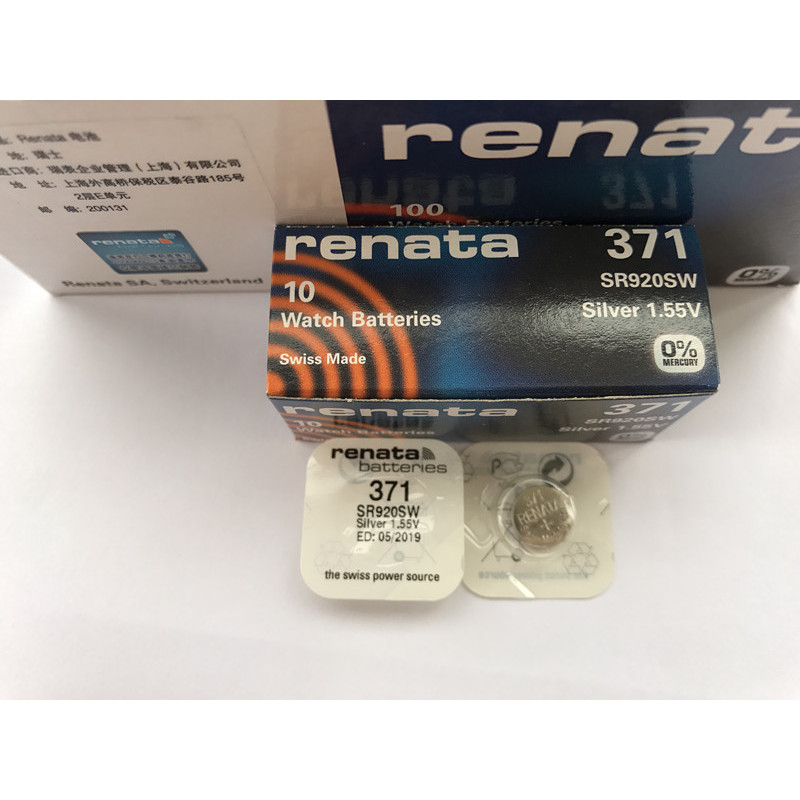 Swiss renata 371 SR920SW 920 อะไหล่นาฬิกา เครื่องมือ แบตเตอรี่ปุ่มแบตเตอรี่