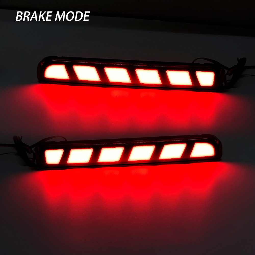 YCL跨境适用丰田WIGO AGYA改装后杠灯后包围反射片行车刹车两功能