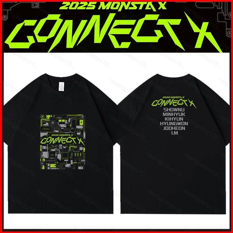 เสื้อยืดแขนสั้น MONSTA X (Shownu, Lee Minhyuk, Kihyun) สำหรับฤดูร้อน