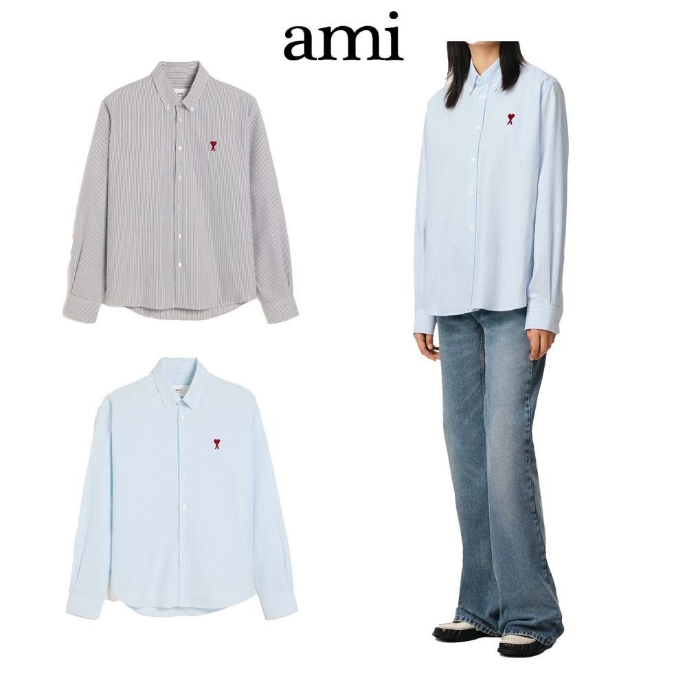 🇰🇷AMI de Coeur Boxy Fit Shirt Natural White / BFUSH130 CO0031 168 iuseoul preorderoppa