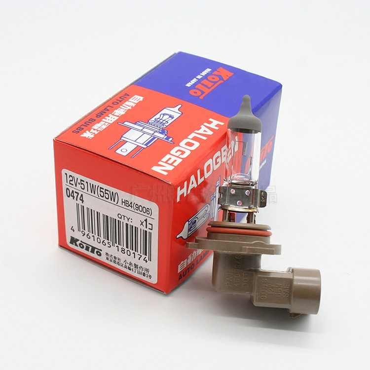 Japan koito koito หลอดไฟรถยนต์ 9006/HB4 51W 55W Super Bright ไฟหน้า High Beam หลอดไฟ 0474