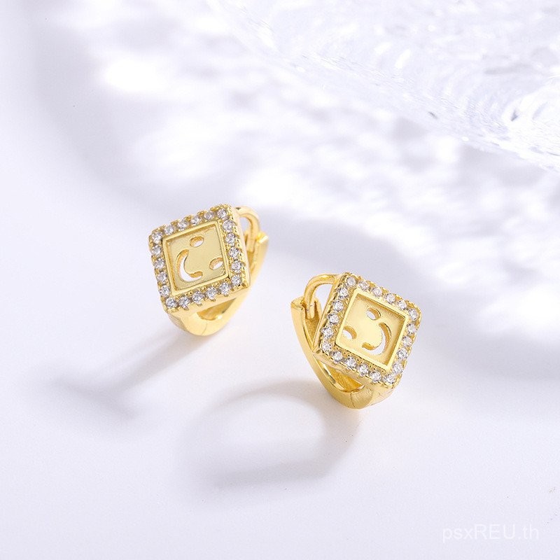 Niche Hefang All-Match ต่างหูต่างหูเงินสเตอร์ลิงยุโรปอเมริกัน Simple ต่างหู Street สวมใส่หญิงออกแบบห