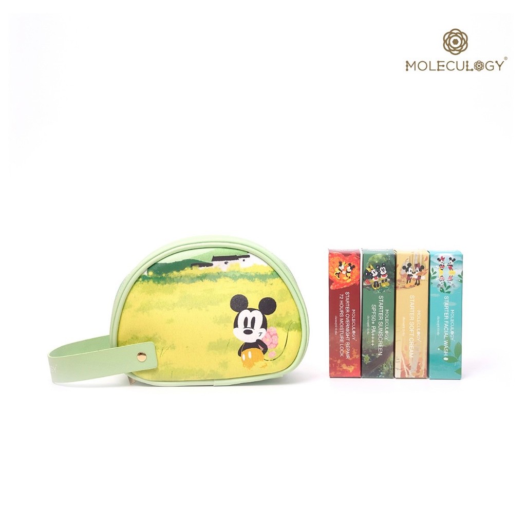 Moleculogy Skincare Travel Bag Set Mickey & Minnie Collection