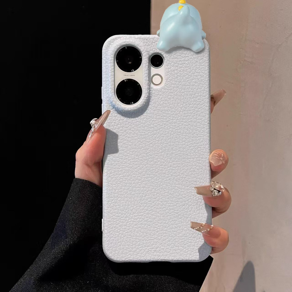 สําหรับ Vivo V70 X300 FE X200 FE กรณี Vivo X300FE V40 Pro X300 Pro น่ารักการ์ตูนสามมิตินอน Piggy เคสโทรศัพท์สาวใหม่