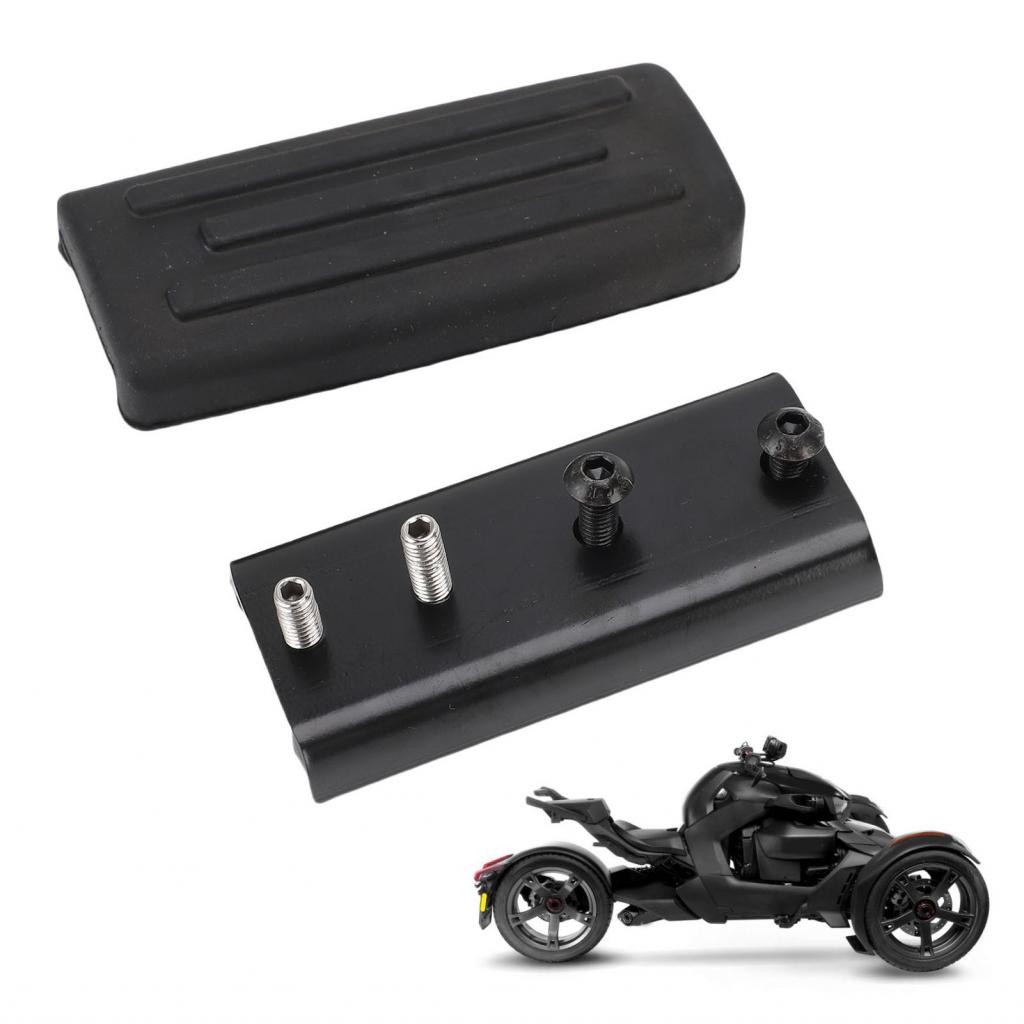 Titishop-ph เบรคเหยียบขยายสําหรับ Ryker 600 900 Sport Footboards ยางสีดํา