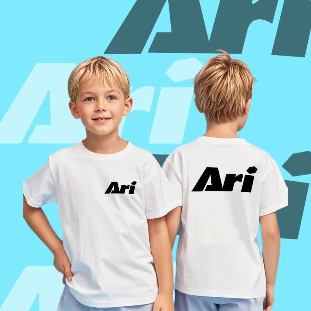 Children's T-shirt เสื้อยืดเด็ก ARI เสื้อยืดแขนสั้น ใส่สบาย ผ้าคุณภาพสูง 100-150CM