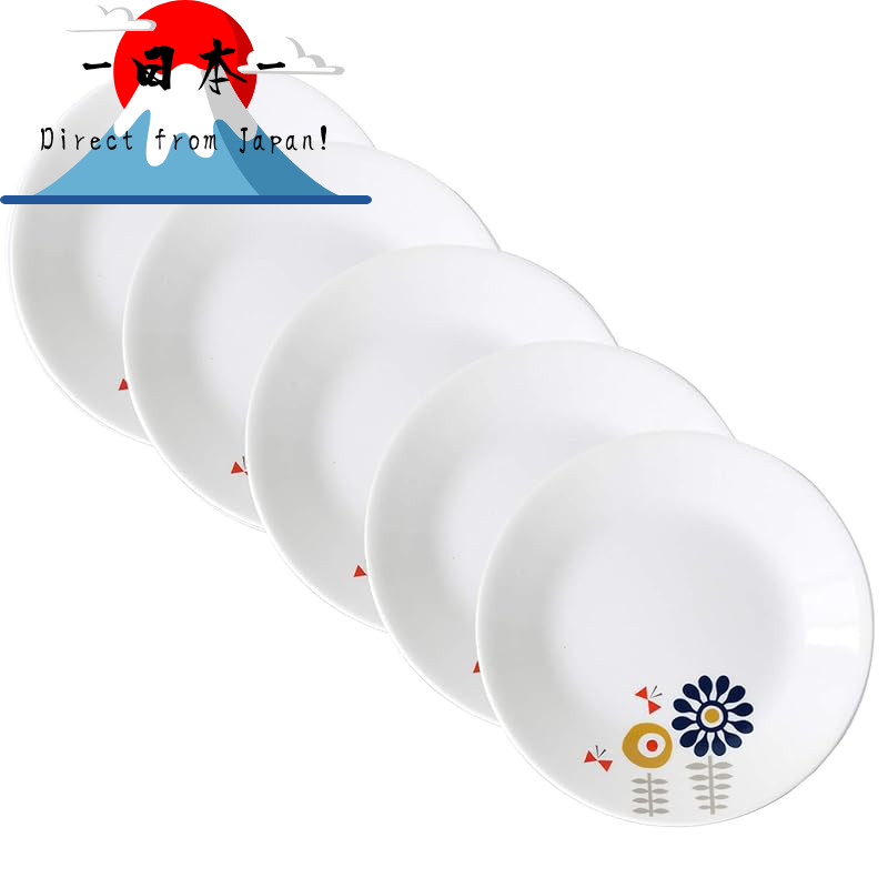 [Direct from Japan]
Corelle Small Plate Set of 5 - Dish, Plate, Break-resistant, Lightweight, Microw