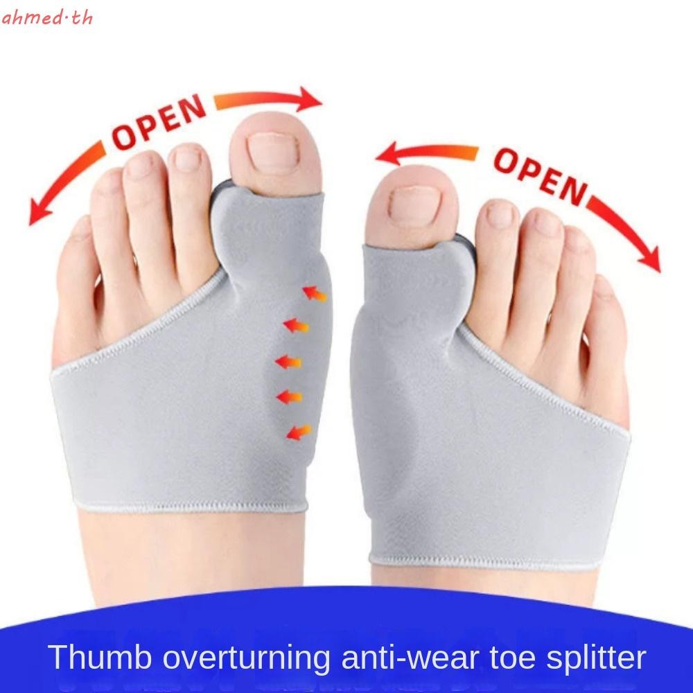 AHMED 1 คู่ Valgus Correction, Pedicure ถุงเท้า Protector Toe Separator, Straightener Adjuster Foot Care เครื่องมือ SEBS Orthotics Bunion Corrector หญิง