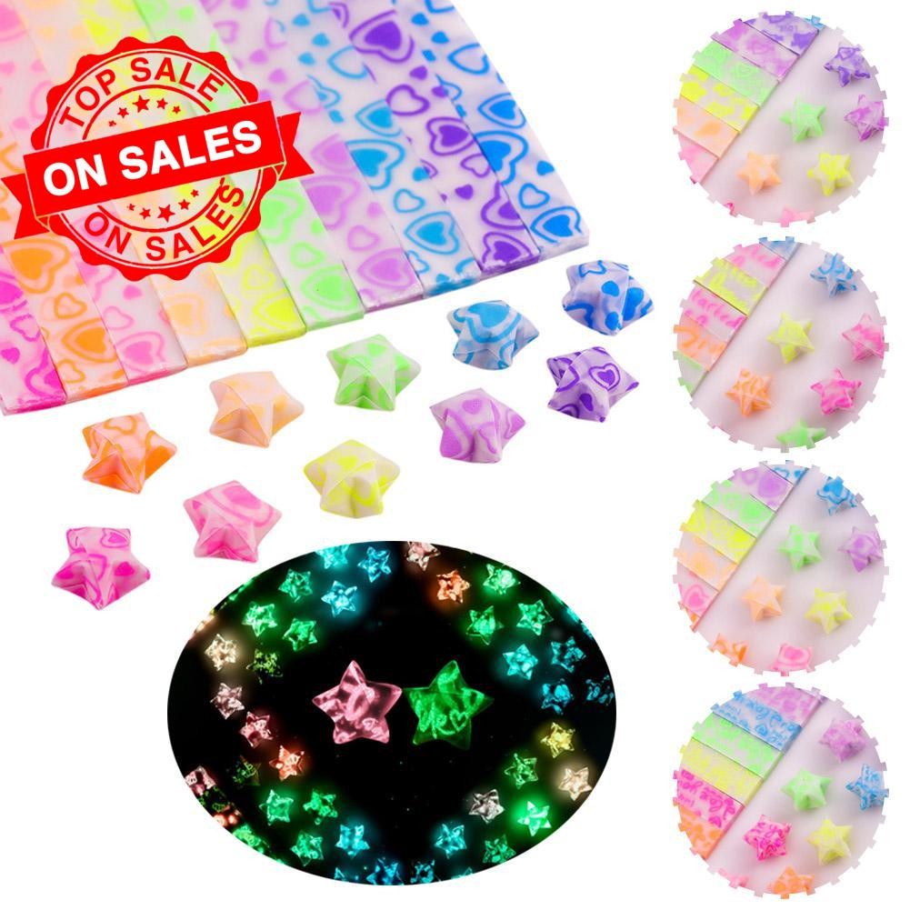 10 สี 210 แผ่น Noctilucent Star Origami Star กระดาษ Star Strips Diy Lucky Handmade Origami N8g7