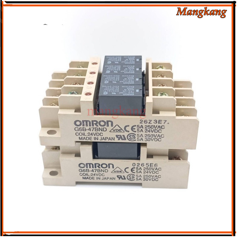 G6B-47BND รีเลย์ Omron 1174  G6B-47BND COIL:24VDC MADE IN JAPAN