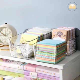 ฟรีSticker🌈 กล่องเก็บของ สไตล์มินิมอล กล่องโพสอิท ถาดใส่ของ กล่องใส่กระดาษโน๊ต
